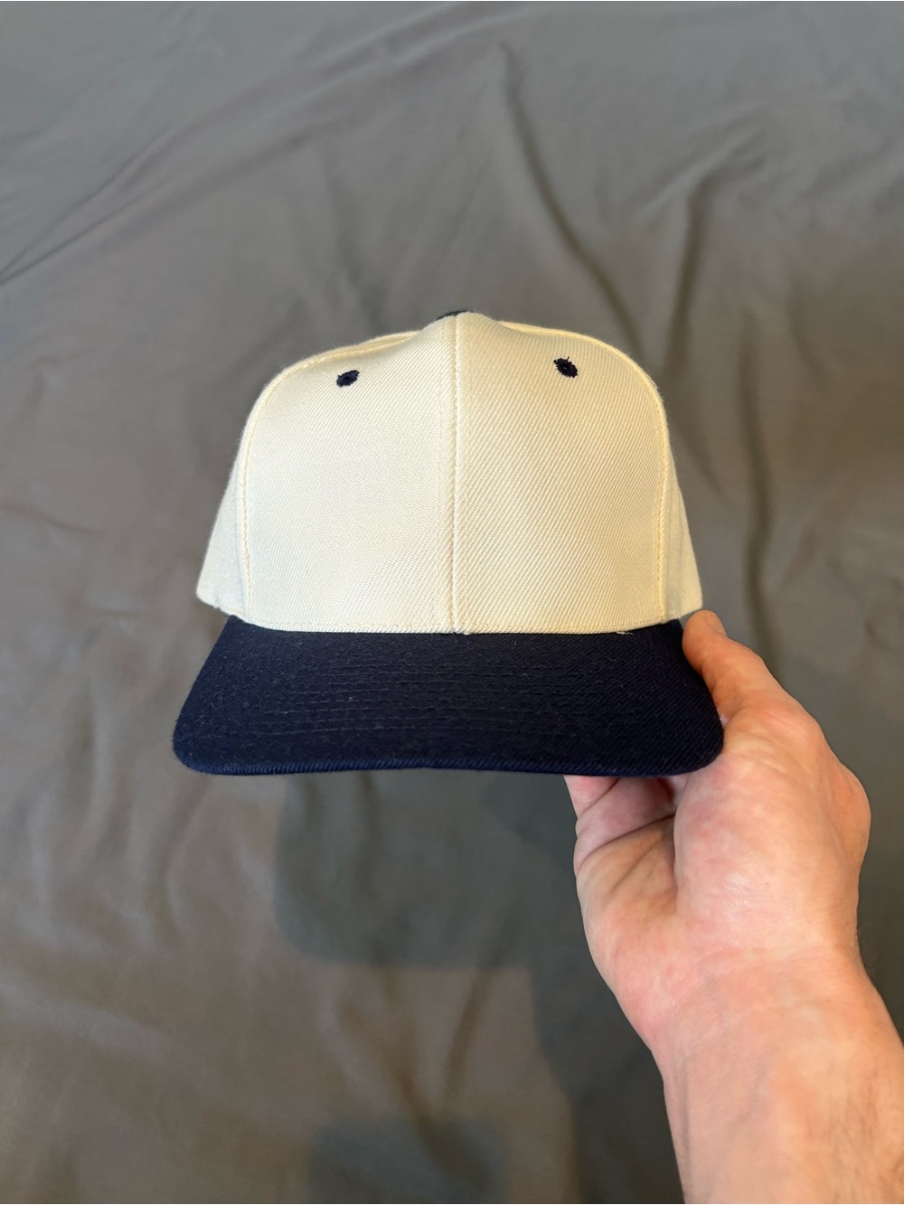Vintage Nissin Blank Wool Snapback